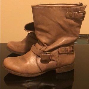 Brown ankle booties